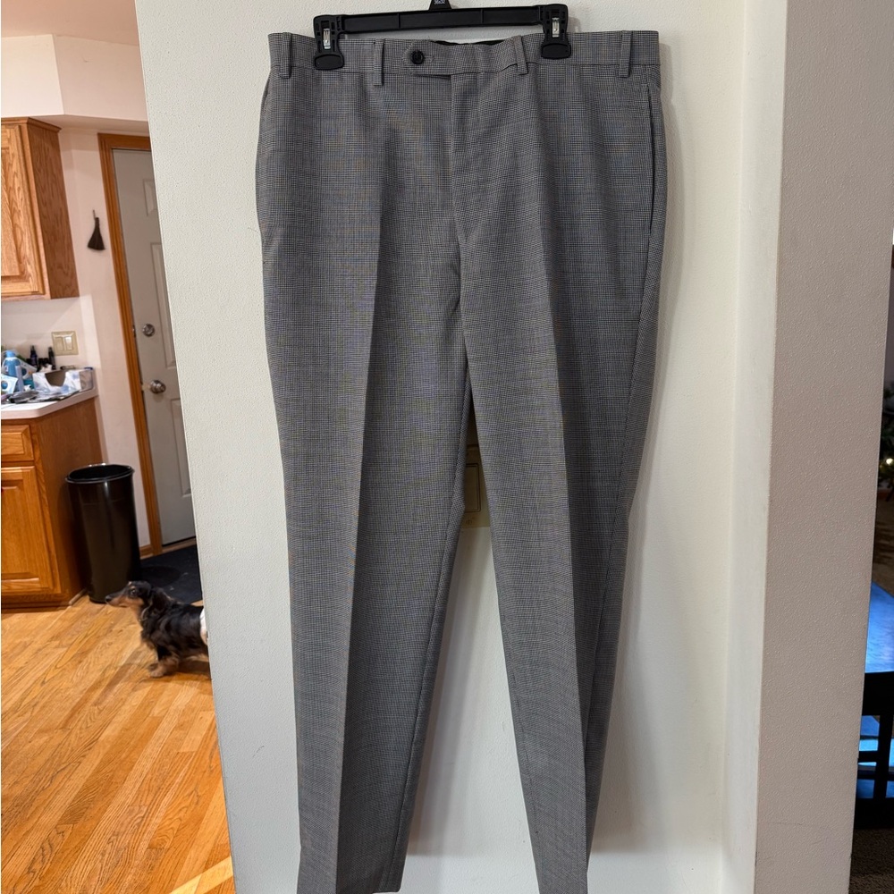 Ralph Lauren Men’s Black and White Checkered Dress Pants